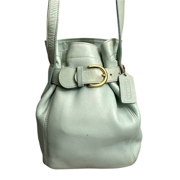 Coach Vintage Belted Pouch Bag 4156 Rare Aqua